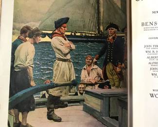 Interior detail of "Harper's Encyclopedia of United States History: From 458 AD to 1912" Volumes 0, 1, 2, 4, 6, 7, and 10 published by Harper & Brothers Publishers