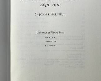 Title page of "American Medecine in Transition: 1840-1910" by John S Haller, Jr, published by University of Illinois Press in 1981
