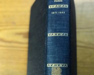 Spine of "The History of Chicago: 1871-1893" by Bessie Louise Pierce, published by Alfred A Knopf in 1957. First Edition