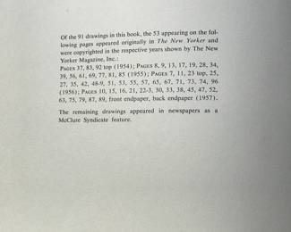 Copyright page of "Nightcrawlers" by Charles Addams, published by Simon and Schuster, New York in 1957