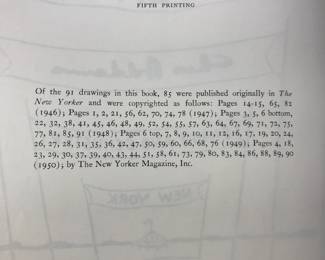 Copyright page of "Chas Addams' Monster-Rally" by Charles Addams, published by Simon and Schuster in 1950