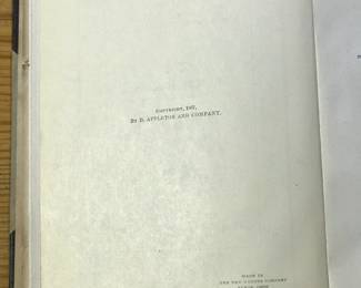 Copyright page of "The Empress Josephine: A Historical Romance" by L Muhlback, translated from German by Rev. W Binet, A.M., published by The New Werner Company, Akron, Ohio in 1867