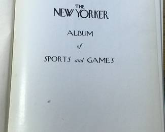Title page of "The New Yorker: Album of Sports and Games" published by the New Yorker Magazine, Inc. in 1958