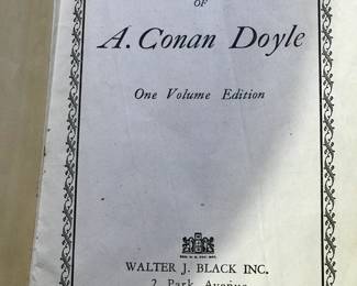 Title page of "The Works of Arthur Conan Doyle" One Volume Edition, published by Walter J Black Inc