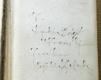 "Grimm's Fairy Tales" published by Hurst & Company Publishers. Inscribed, "To: Lydia Voight. From Your ... ... 1906)