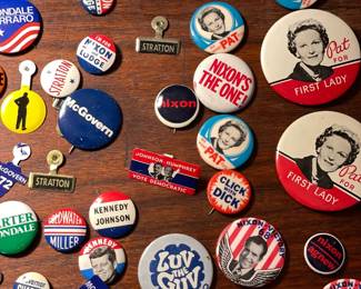 Collection of political buttons!