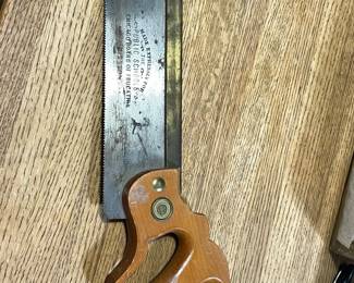 Antique saw, Made expressly for The Chicago Board of Education, Made by Dission, USA