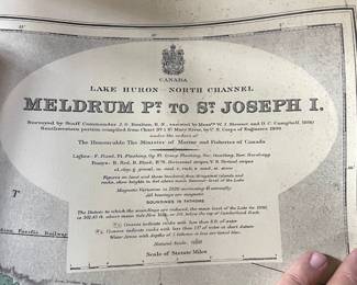 Several vintage Nautical Maps of the Great Lakes from the 1920s!!