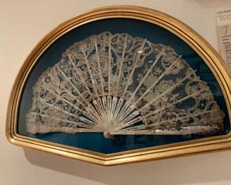 beautiful framed fan