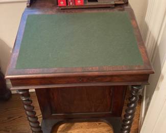 davenport desk with barley twist legs