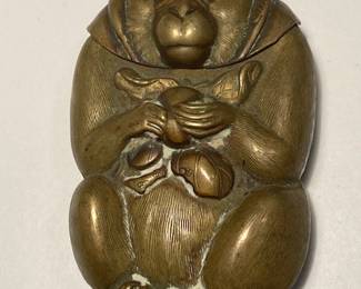 antique brass snuff box