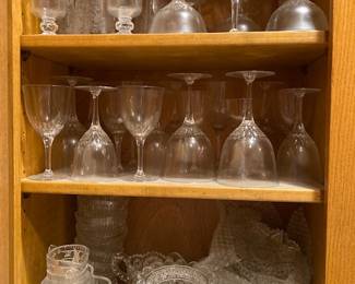 some good glassware including Tiffin