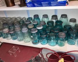 Lots of vintage Ball and Kerr jars