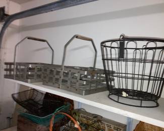 old baskets and carriers
