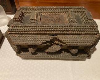 antique tramp art box