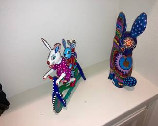 signed folk art pieces