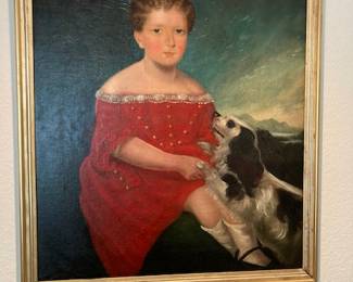 19th century portrait oil