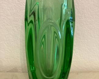mid century Czech art glass