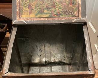 vintage Asian metal box