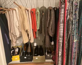 sweaters, skirts and shoes