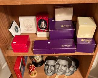 selection of collectible ornaments (Gorham, Towle and others) - many from 70's and 80's - Sterling