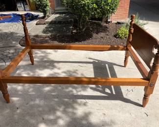 antique maple and pine twin bed (1 of a pair)