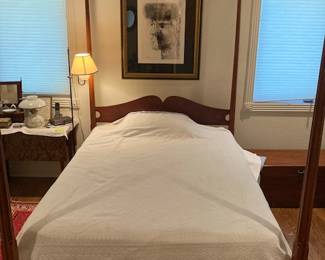 four poster antique bed