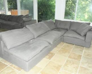4. Contemporary Modular Sectional Sofa In Grey