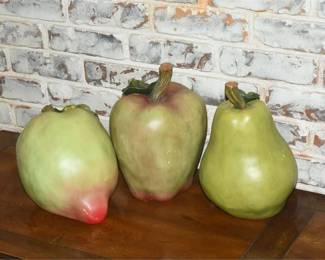 13. Trio Of Oversized Decorative Faux Fruits