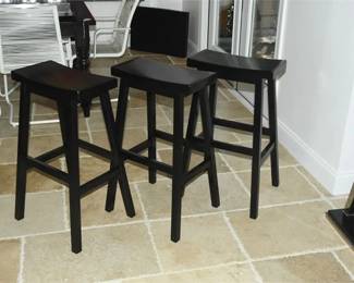 18. Three 3 Saddle Seat Stools