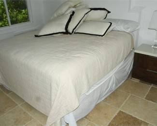 35. King Sized Bed and Bedding Mattress and Box spring Optional