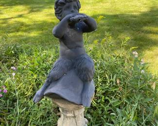 Cherub garden statue