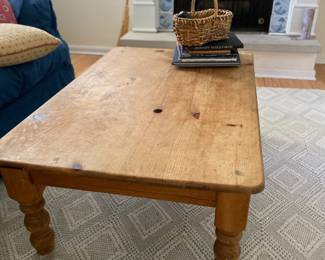 Pine coffee table 47.5w x 31.5d x 18.5h