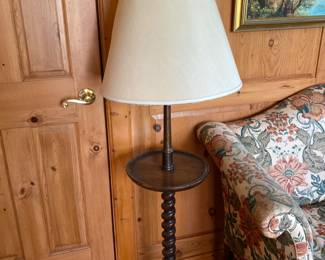 Barley twist floor table lamp