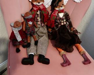 Mr. & Mrs Fox British - Shelf Sitters