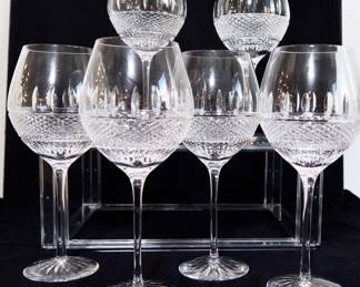 Waterford Crystal - Irish Lace Pattern - 6 Wine Glasses