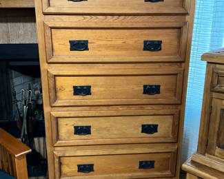 Rustic tall dresser 33x62