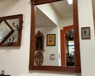 Wood mirror 24x43