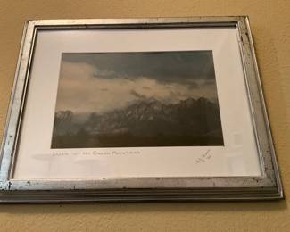 "Storm in the Organ Mountains".  18x14