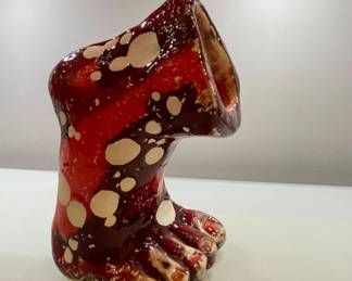 Now $100. Was $150. Stunning ceramic sculpture of a foot by Kate Fu. 5x6x9"H.