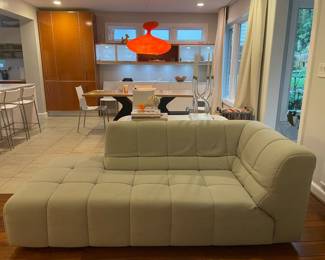 Now $400. Was $800. Sofa from Theodores. 79"Lx37"dx29"h. Originally $2400. Shows some use.