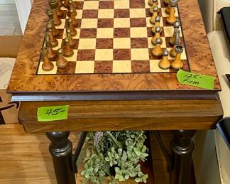 Beautiful chess set with timer