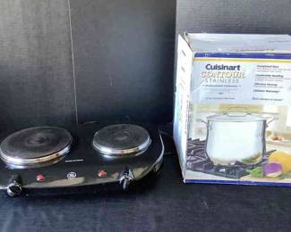 Cuisinart 12Qt. Stock Pot 2 Burner Cook Top
