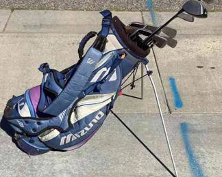 Mizuno Golf Bag And Clubs