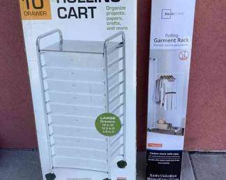 Rolling Cart And Garment Rack