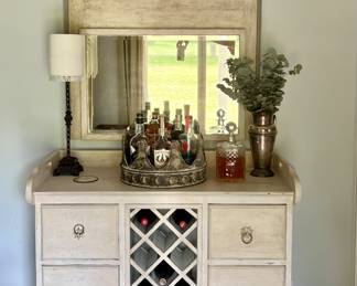 Don't have a bar in your home? Make one! Great storage. Gorgeous mirror. $550 OBO for both.