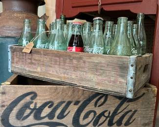 Coca Cola is ALWAYS classic! Always in style! Coke bottle and this fabulous wood crate!