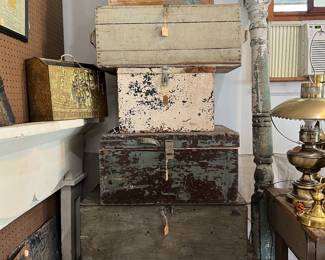Antique chests / trunks make great coffee tables, end tables, end of bed storage. Add instant patina and character to any room.