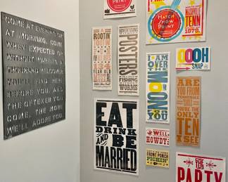 Hatch Show Prints + metal sign from Sugarboo Designs
