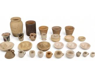 Collection of Unglazed Meyer Attrib. Pottery